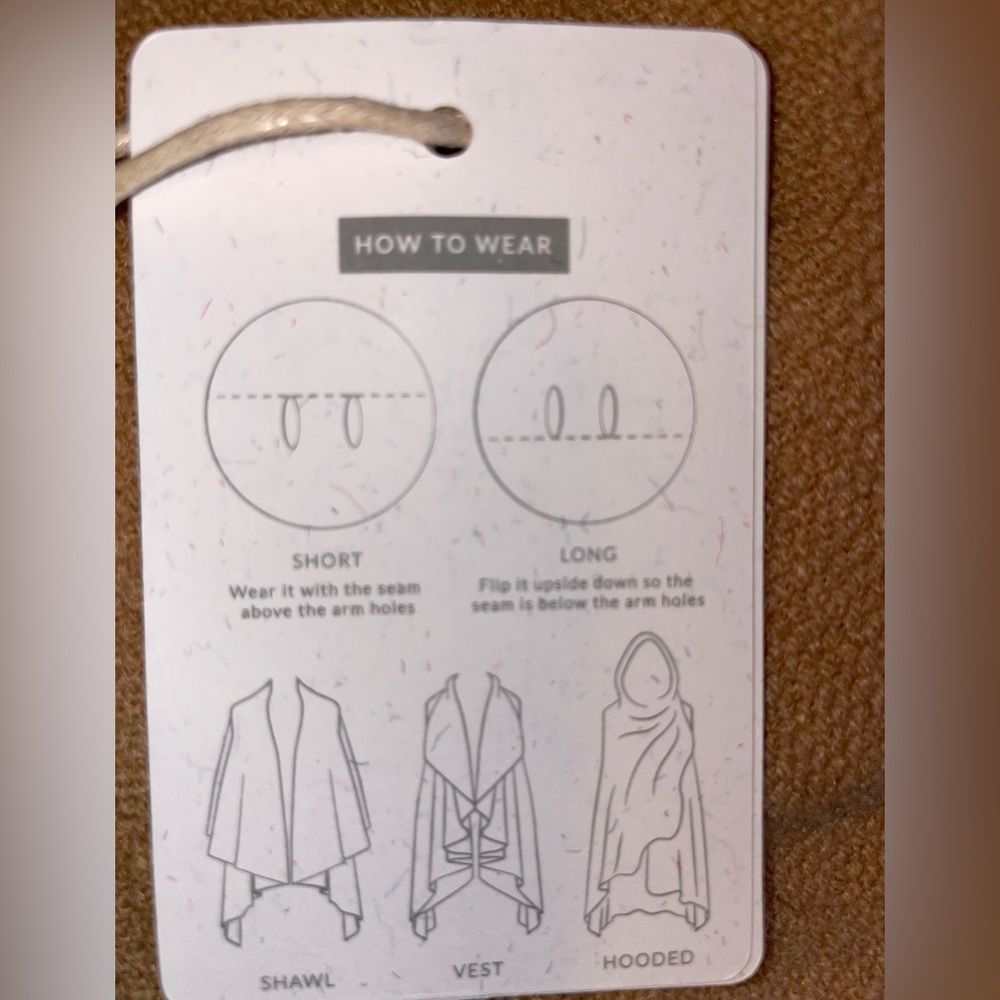Tan multi use overcoat